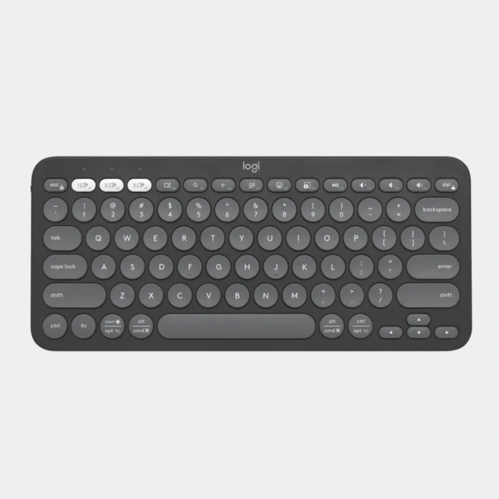 Logitech Pebble Keys 2 K380S Computer Keyboard Graphite